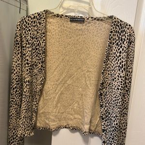Brandy Melville Leopard Print Cardigan
